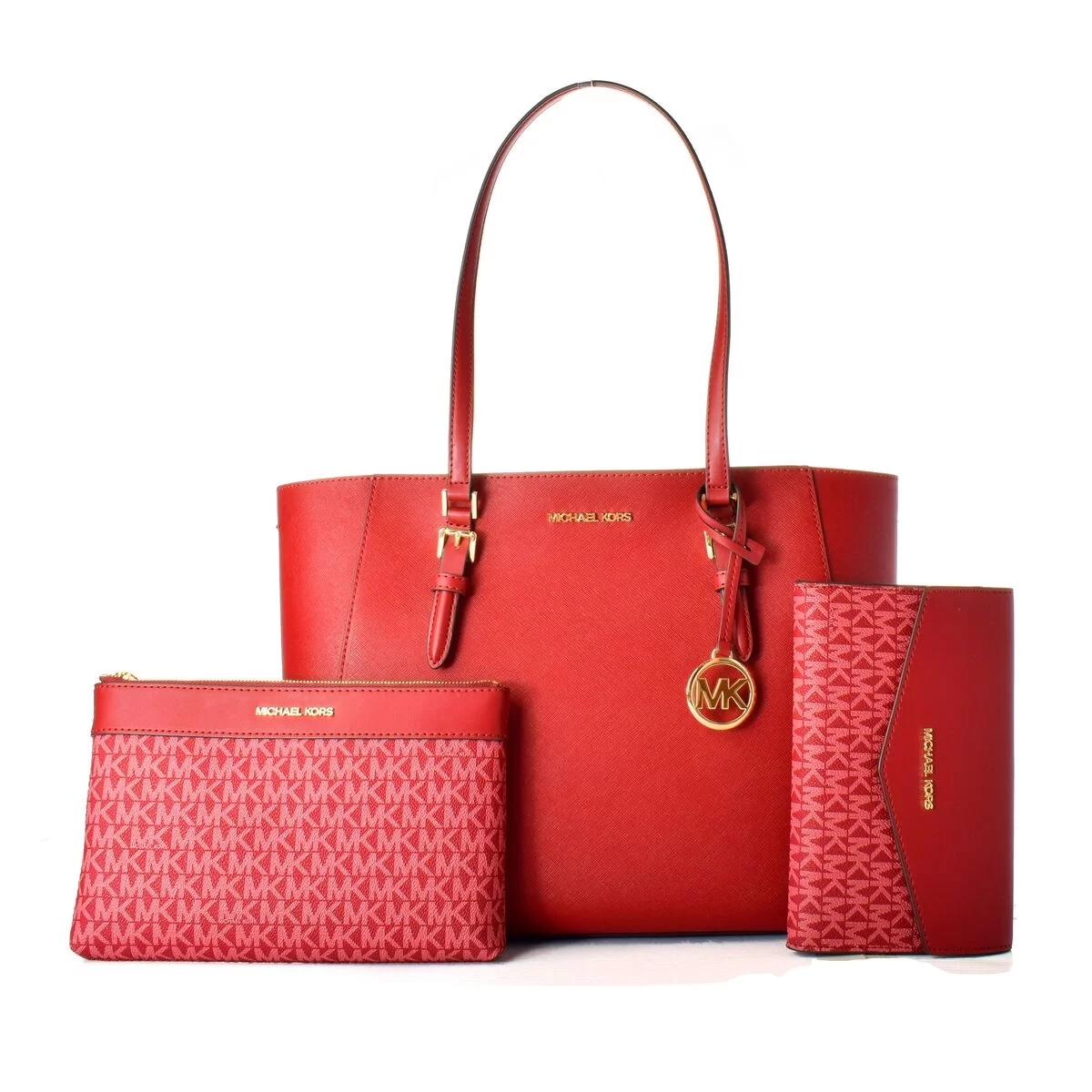 Women s Handbag Michael Kors CHARLOTTE Red 34 x 27 x 11 cm