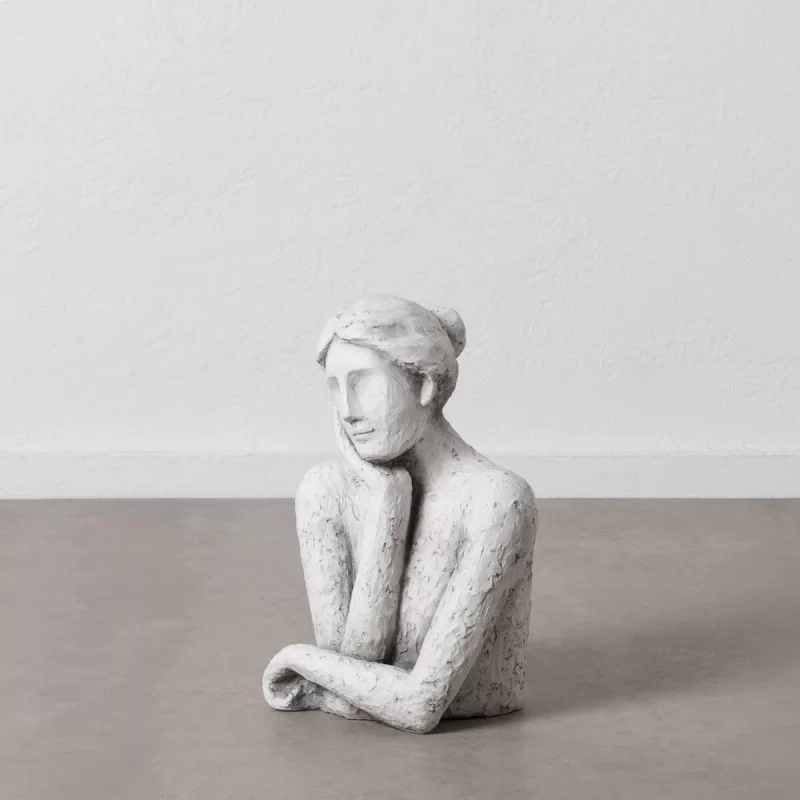 Bust Clay Lady 35 x 28 x 54 cm