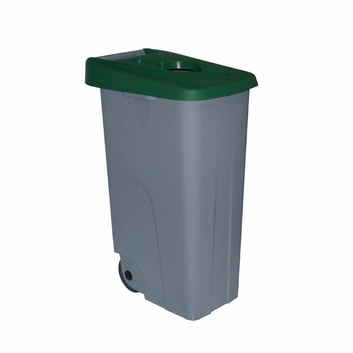 Dustbin with Wheels Denox 85 L Green 58 x 41 x 76 cm