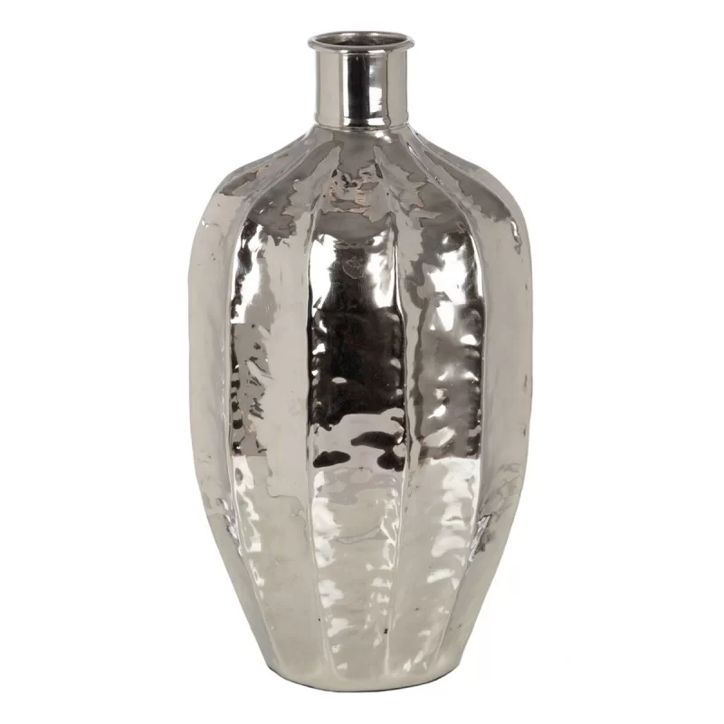 Vase 30,5 x 30,5 x 56 cm Silver Aluminium