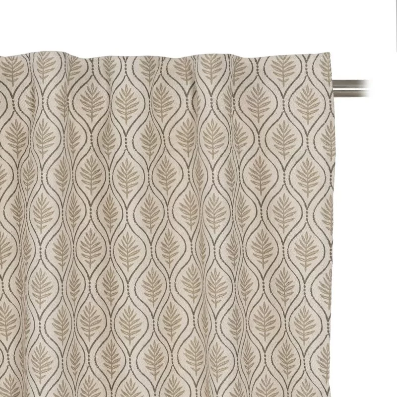 Curtain Beige Printed 140 x 270 cm