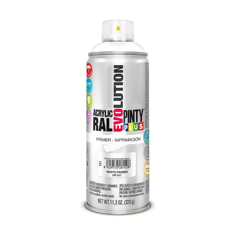 Spray paint Pintyplus Evolution IW101 320 ml Printing Water based White