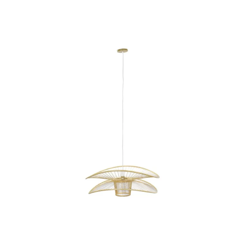 Ceiling Light DKD Home Decor Natural Bamboo 50 W 80 x 80 x 29 cm