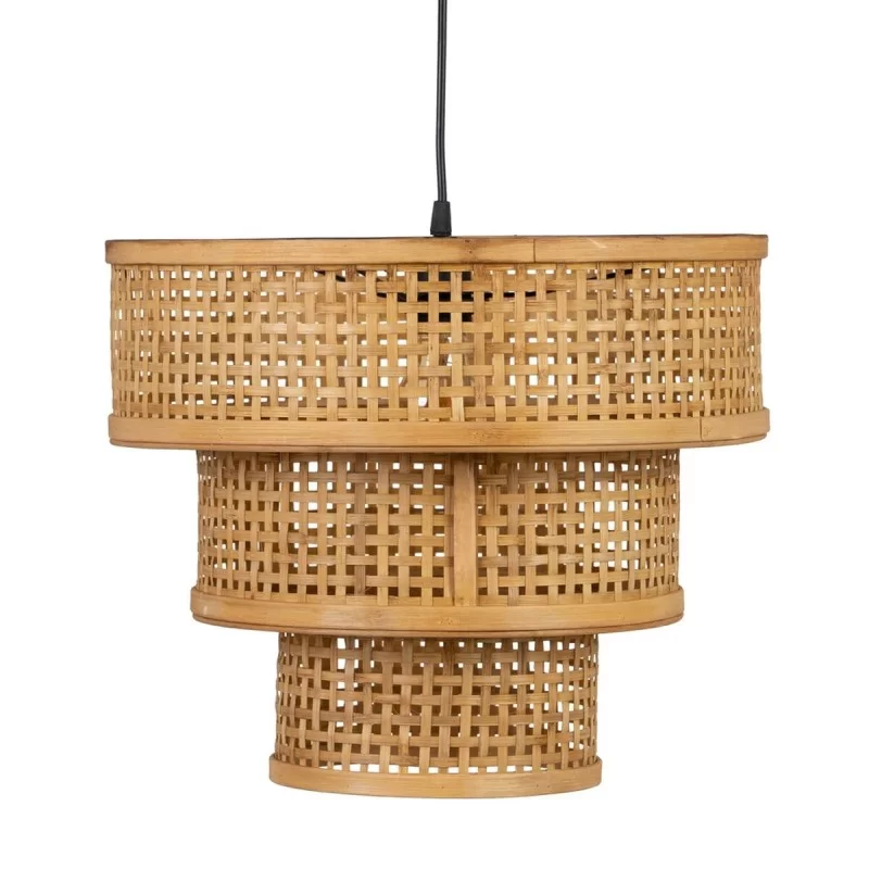 Ceiling Light Natural Bamboo 40 x 40 x 34 cm