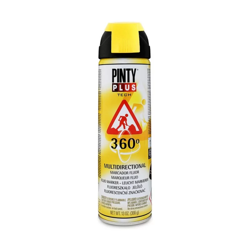 Spray paint Pintyplus Tech T146 360º Yellow 500 ml