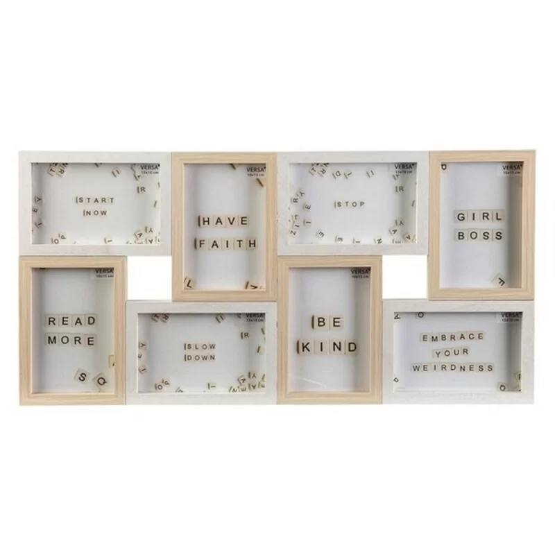 Photo frame Versa MDF Wood 2 x 28,1 x 56,5 cm (x8)
