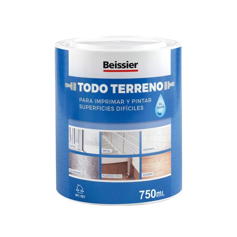 Acrylic paint Beissier Todo Terreno 70396-021 Printing White 750 ml