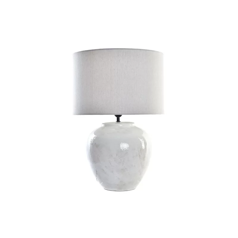 Desk lamp DKD Home Decor S3020918 42 x 42 x 60 cm Ceramic Cream Plastic 220 V 50 W