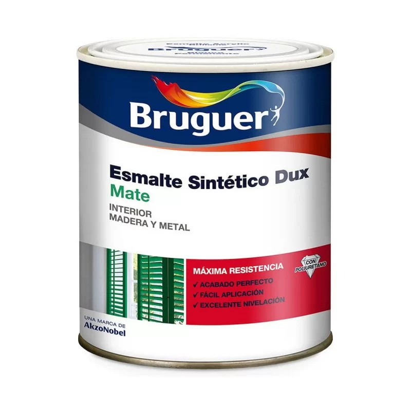 Synthetic enamel paint Bruguer 250 ml Black Matt