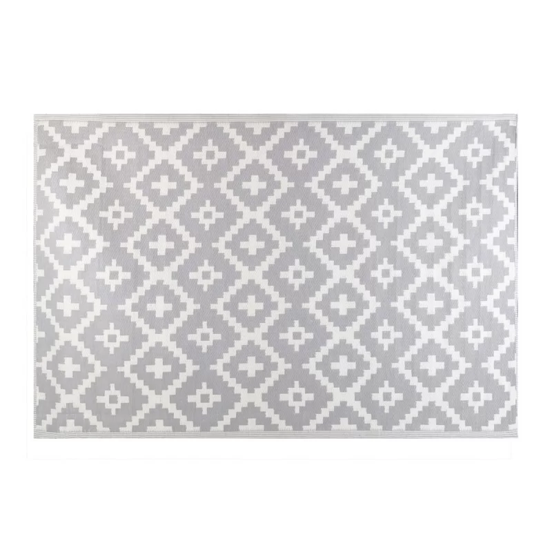 Outdoor rug Paros 160 x 230 x 0,5 cm Grey polypropylene