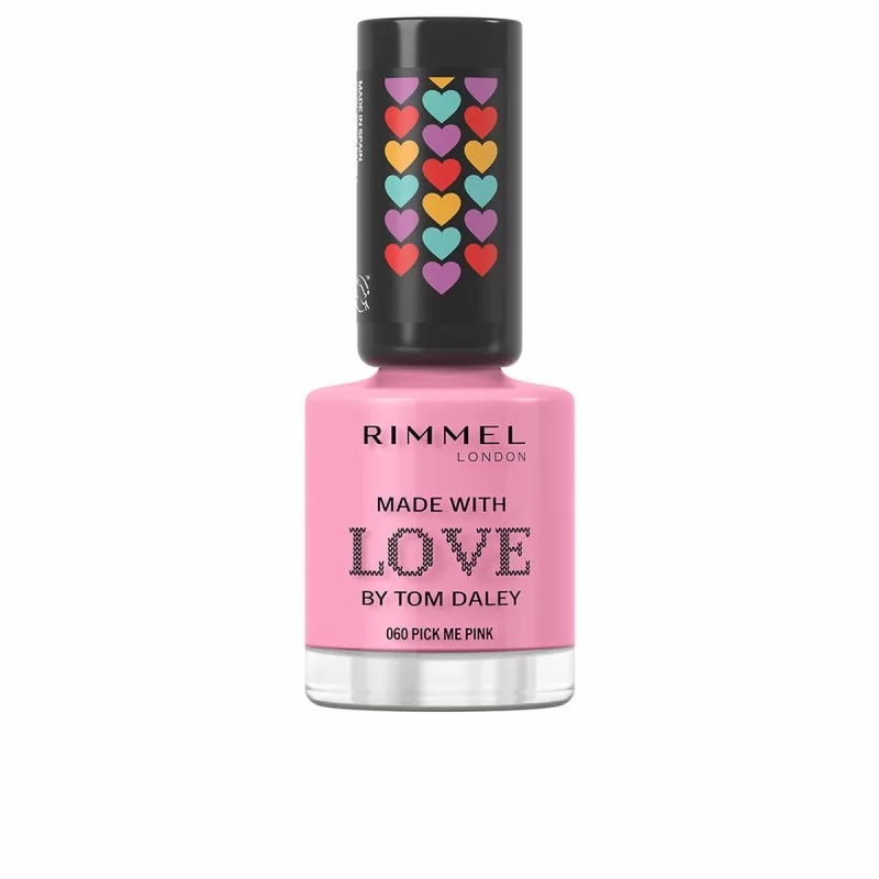 nail polish Rimmel London Made With Love by Tom Daley Nº 060 Pick me pink 8 ml