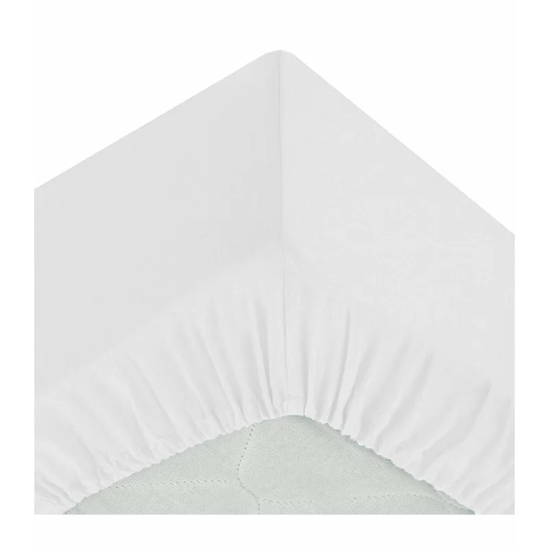 Fitted bottom sheet Atmosphera White 160 x 200 cm