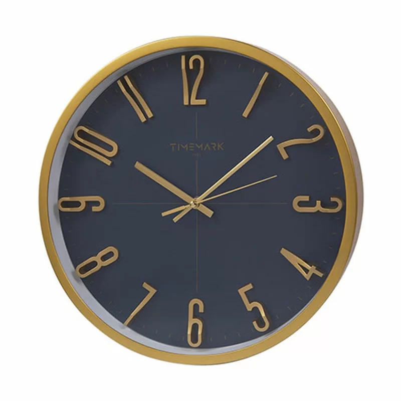 Wall Clock Timemark Blue Ø 34 cm