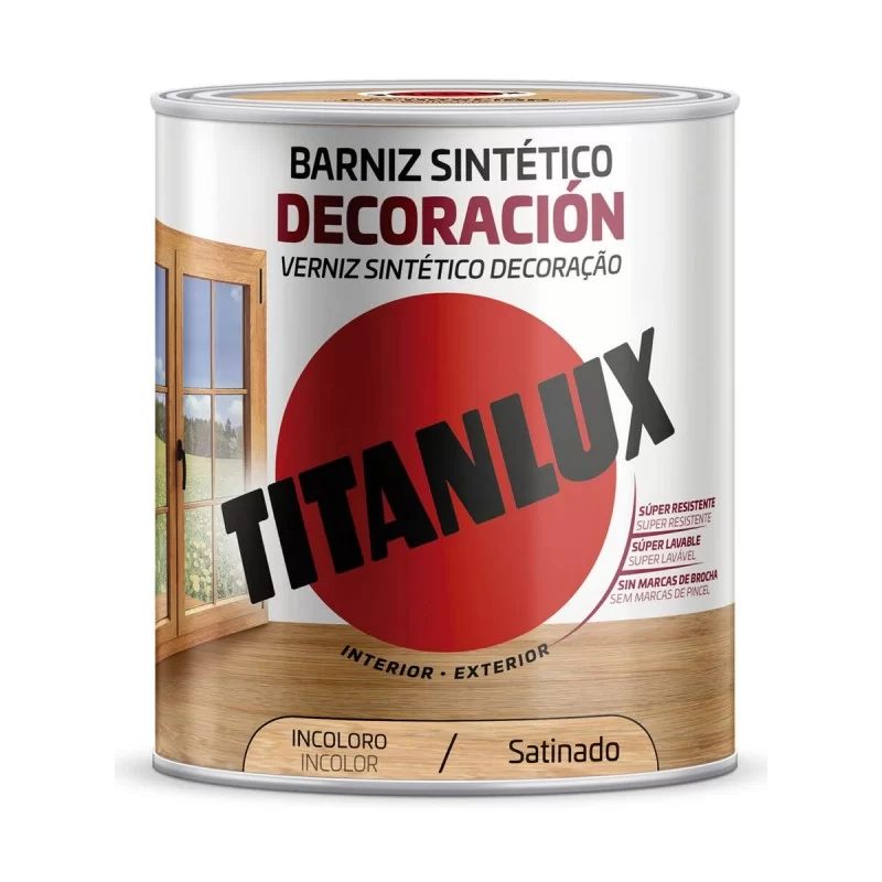 Varnish Titanlux m11100034 750 ml Colourless Satin finish