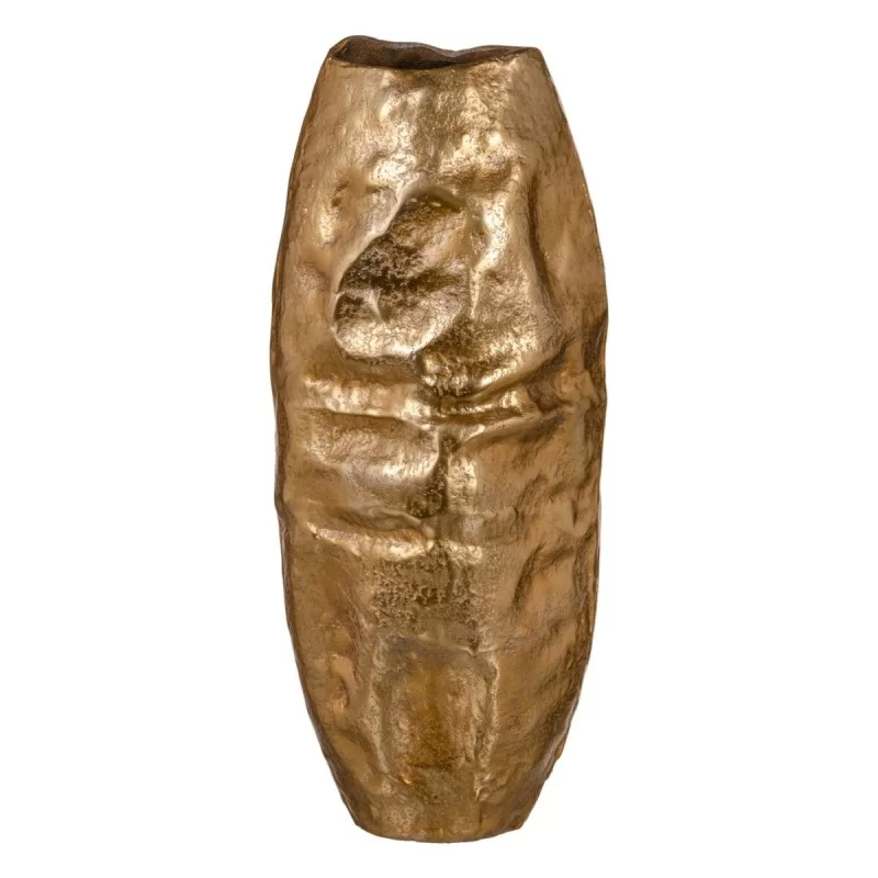 Vase 24 x 19 x 54,5 cm Golden Aluminium
