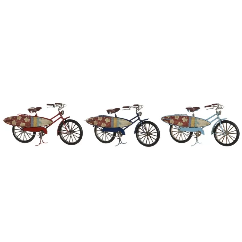 Decorative Figure Home ESPRIT 27 x 9,5 x 14,5 cm (3 Units) Bicycle