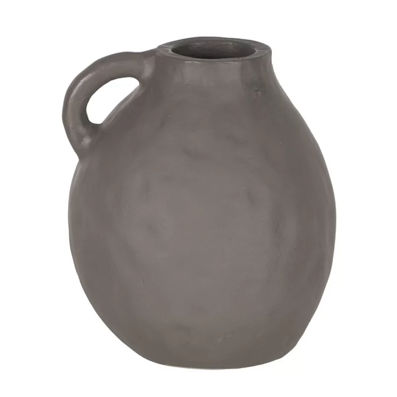 Vase Grey Ceramic 18 x 18 x 20 cm