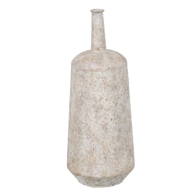 Vase Cream Iron 20 x 20 x 51 cm
