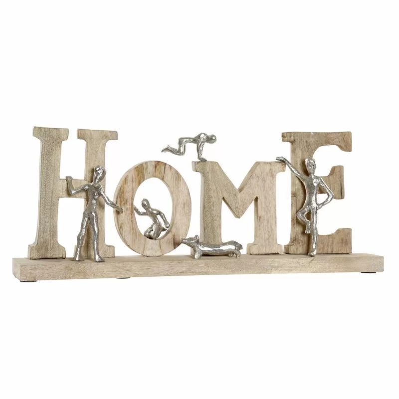 Decorative Figure DKD Home Decor Silver Aluminium Dog (59 x 8 x 24 cm)