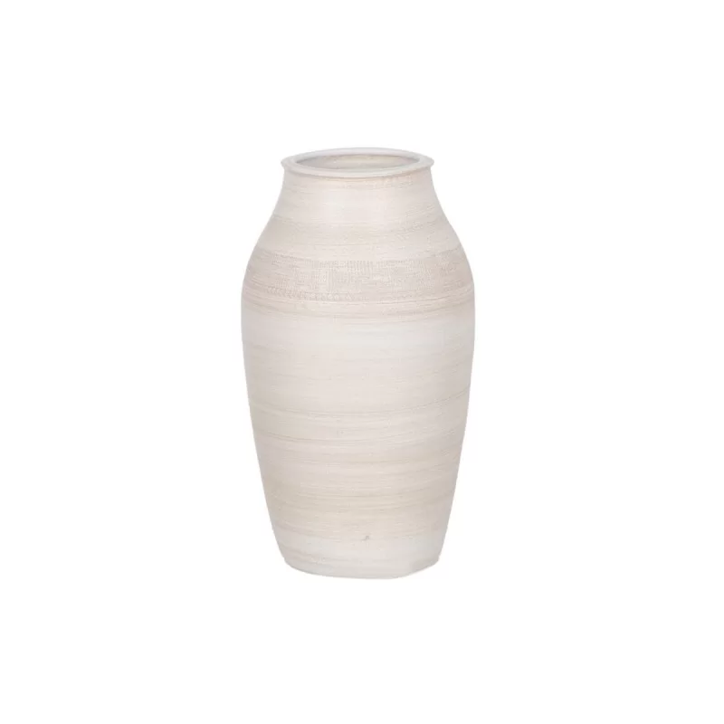 Vase Cream Ceramic 22 x 22 x 40 cm