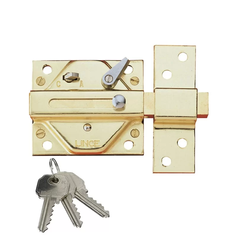 Safety lock Lince 2930-92930hl Brass Traditional Iron