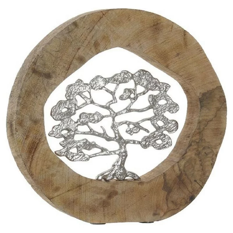 Decorative Figure DKD Home Decor Tree Aluminium Mango wood (35 x 5.5 x 33 cm)