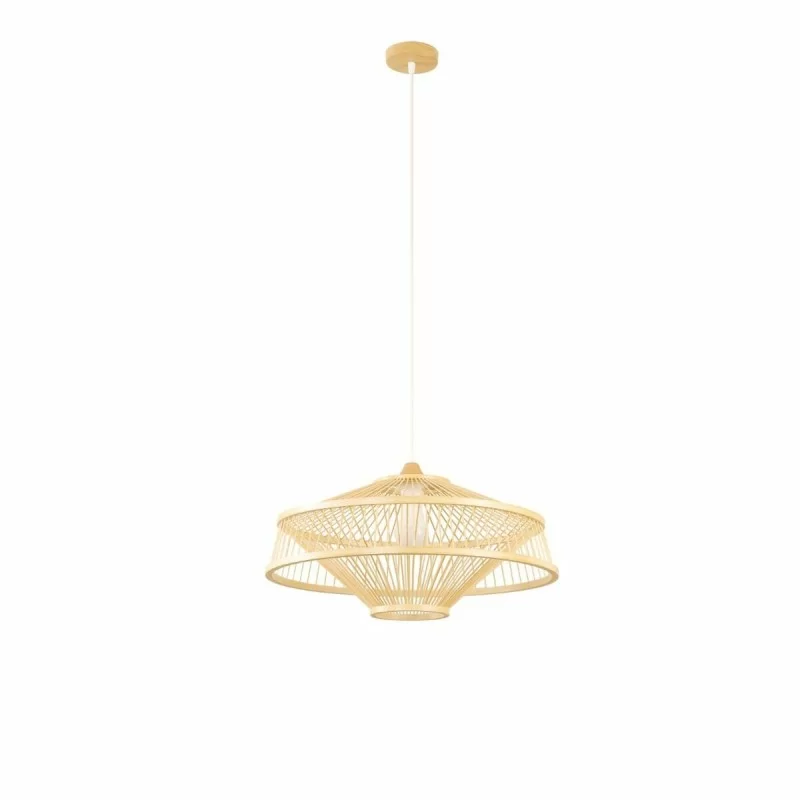Ceiling Light DKD Home Decor Brown Bamboo (50 x 50 x 23 cm)