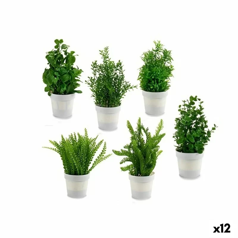 Decorative Plant Plastic 19 x 26 x 19 cm (12 Units)