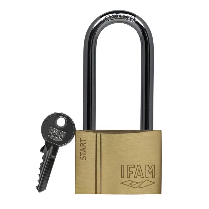 Key padlock IFAM SR40AL Length Brass Steel 1,31 x 3,99 x 3,19 cm