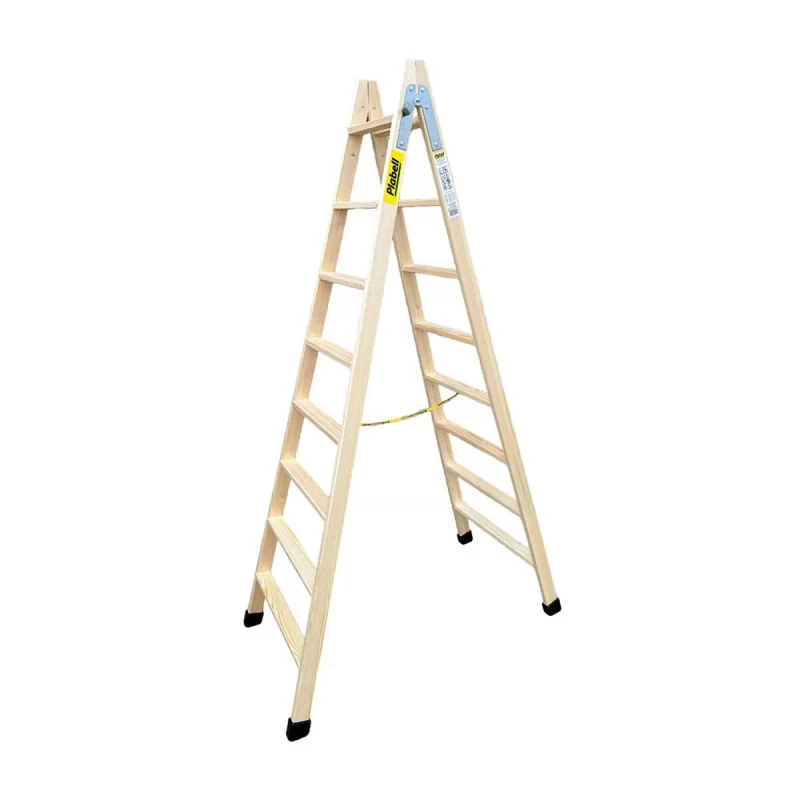 8-step folding ladder Plabell bld-8 Wood 214 x 31/62 cm