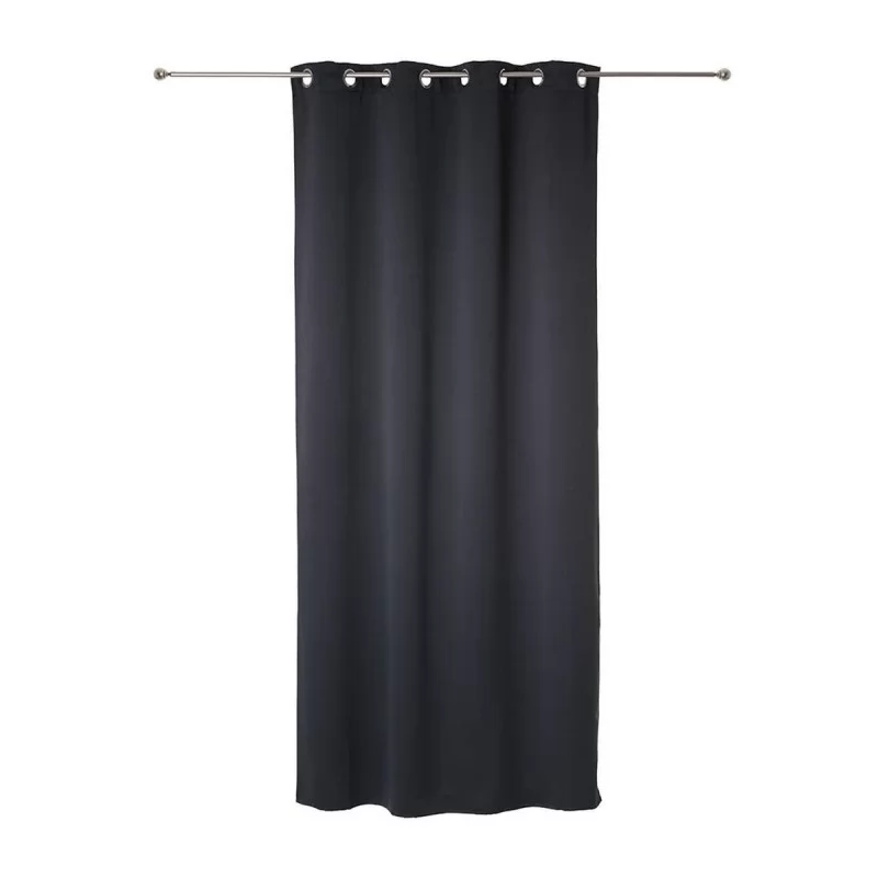 Curtain Atmosphera Dark grey Grey 260 x 140 cm