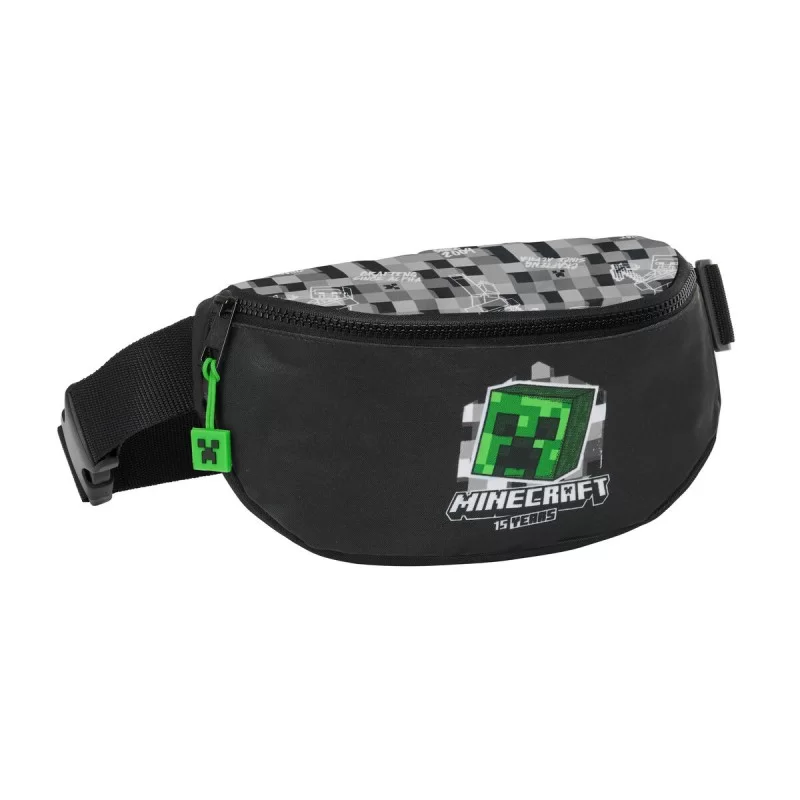 Belt Pouch Minecraft Black Green Grey 23 x 14 x 9 cm