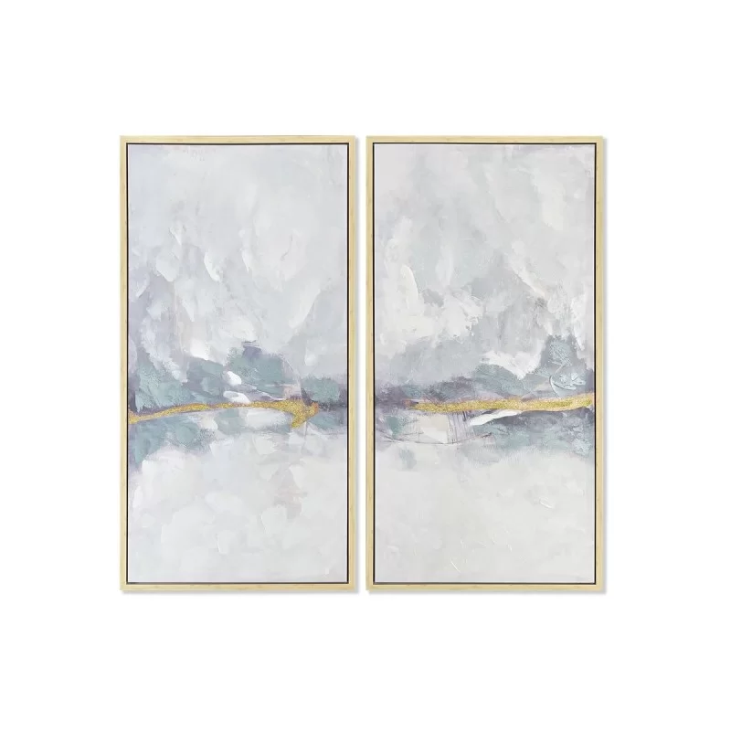 Set of 2 pictures DKD Home Decor Abstract 120 x 4 x 120 cm Urban