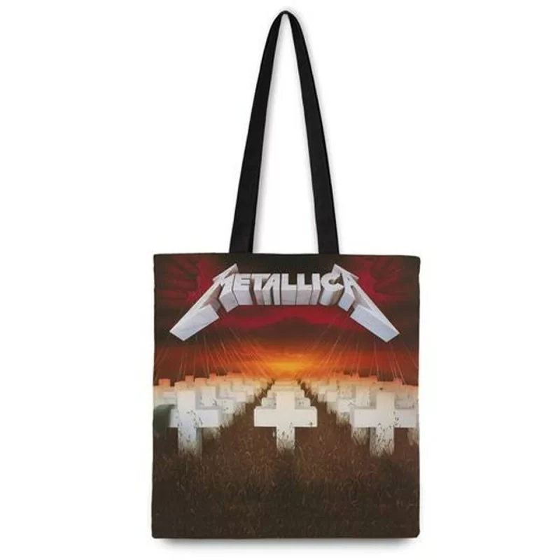 Shoulder Bag Rocksax Metallica Cotton 37 x 42 cm