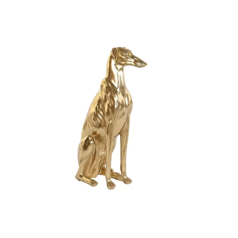 Decorative Figure DKD Home Decor Golden Resin Dog (42,5 x 25,5 x 78 cm)