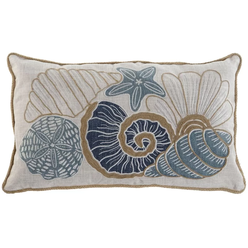 Cushion Home ESPRIT Mediterranean Snail 60 x 10 x 35 cm