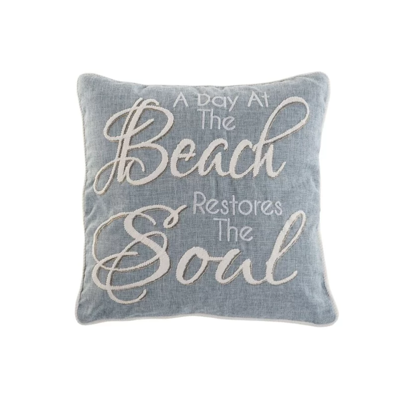 Cushion Home ESPRIT Beach Blue Beige Mediterranean 45 x 15 x 45 cm