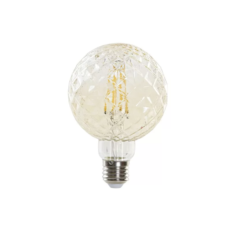 LED lamp DKD Home Decor Amber 4 W E27 450 lm 9,5 x 9,5 x 14 cm