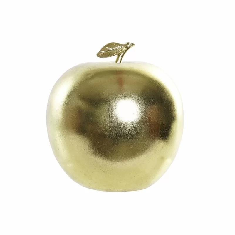 Decorative Figure DKD Home Decor 19,4 x 19,4 x 19,8 cm Golden Apple
