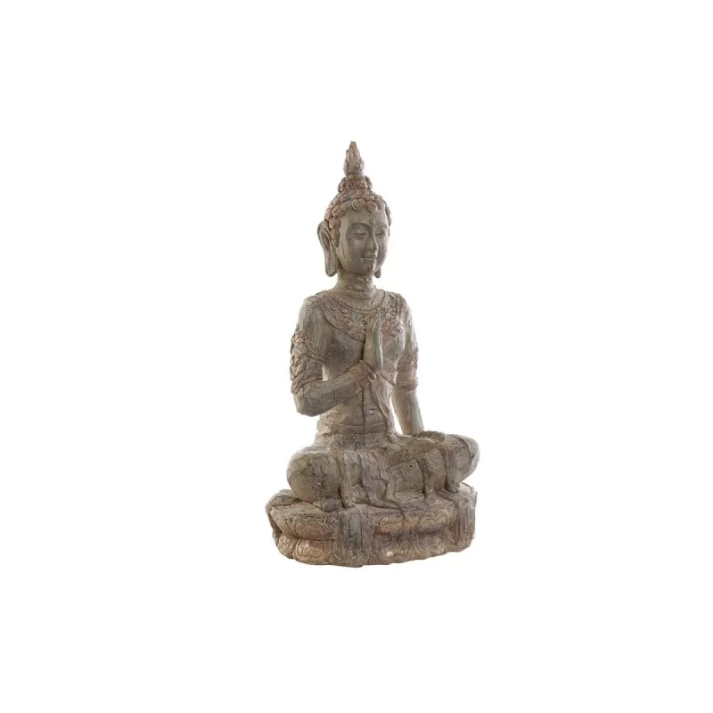 Decorative Figure DKD Home Decor Grey Buddha Resin (27,5 x 20 x 51,5 cm)