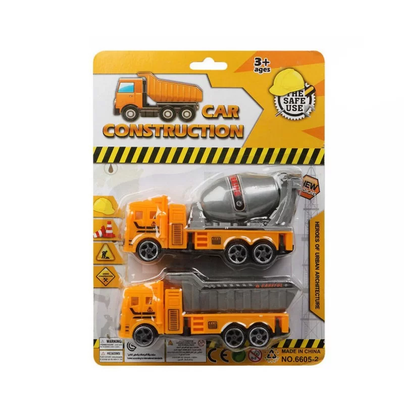 Set of cars Car Construction 26 x 19 cm Friction