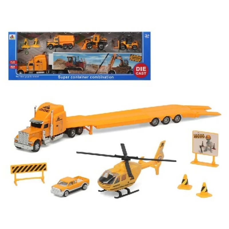 Playset Super Container Construction 39 x 14 cm Vehicle Carrier Truck