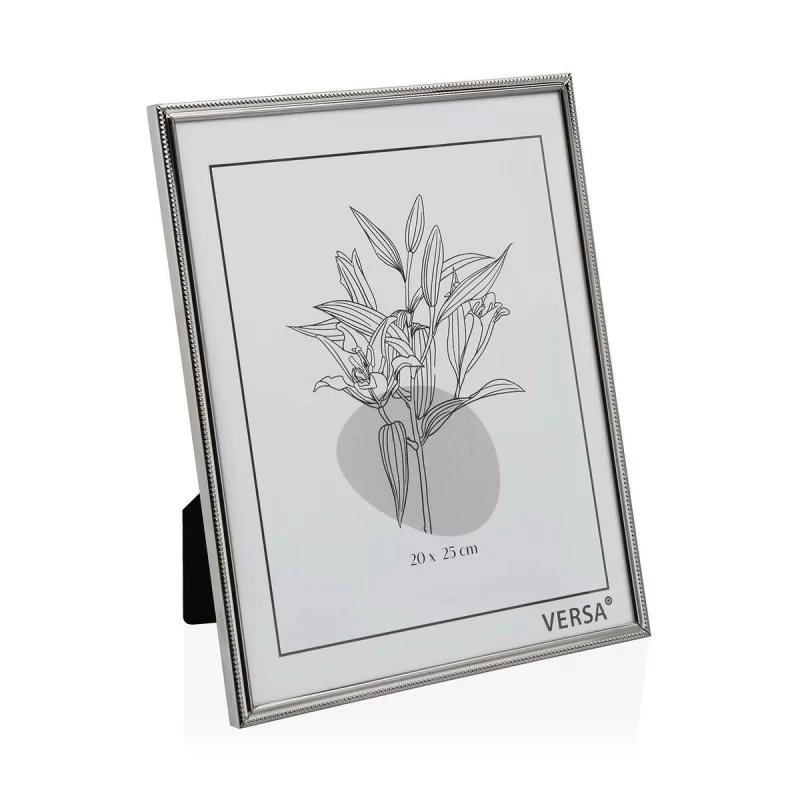 Photo frame Versa Silver Metal Minimalist 1 x 25,5 x 20,5 cm