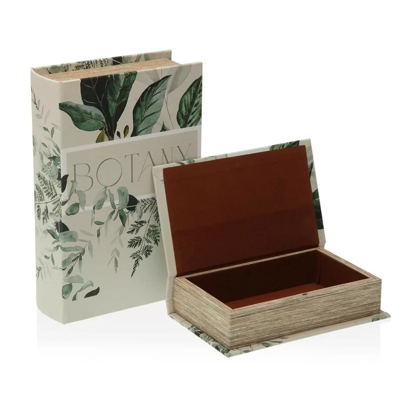 Decorative box Versa Botanic Book 7 x 27 x 18 cm