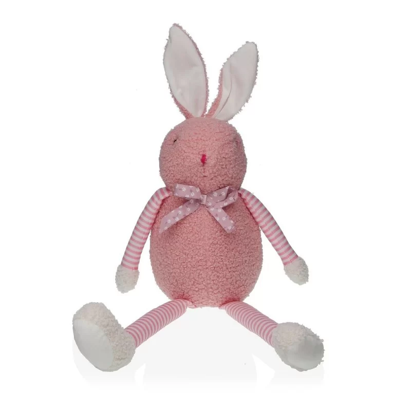 Door stop Versa Rabbit Pink Textile 26 x 34 x 32 cm