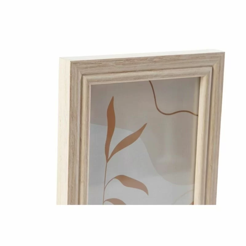 Wall photo frame DKD Home Decor Brown Wood Modern (Refurbished A)