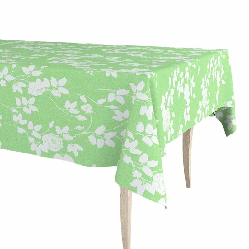 Tablecloth roll Exma Oilcloth Light Green Botanical plants 140 cm x 25 m