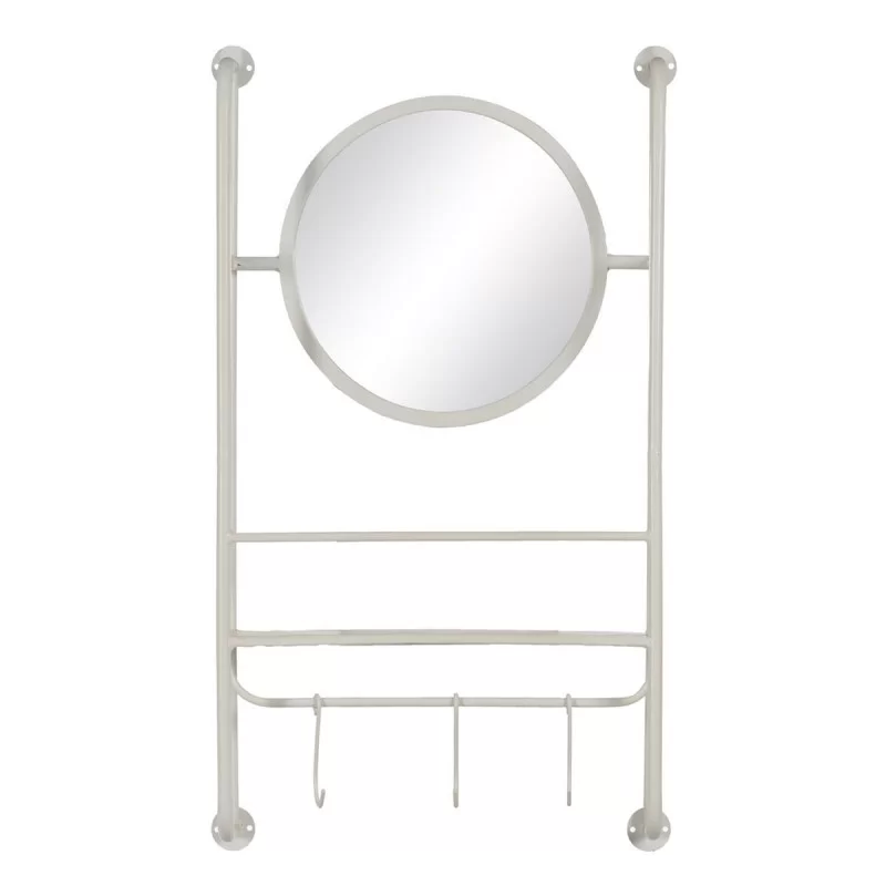 Wall mirror White Crystal 42,5 x 12 x 72,5 cm