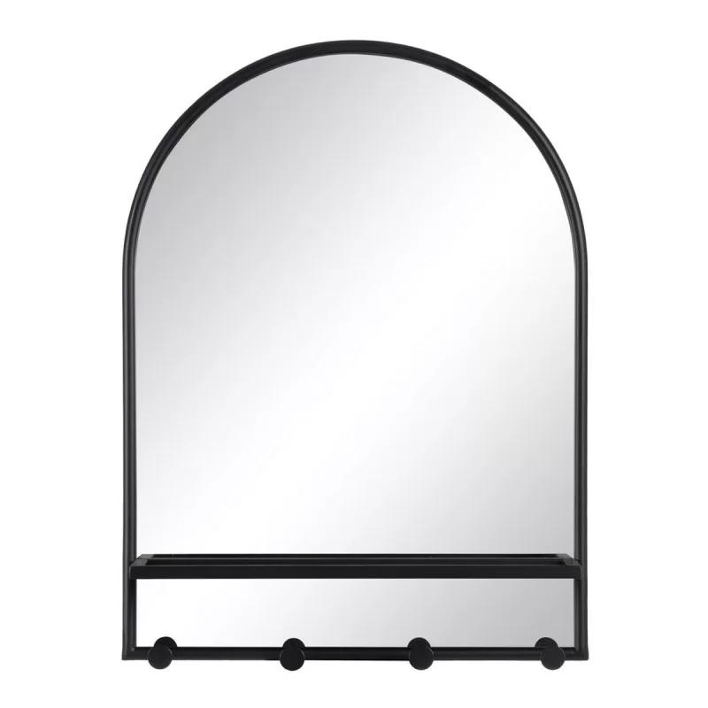 Wall mirror Black Crystal Iron 60 x 17 x 80,5 cm