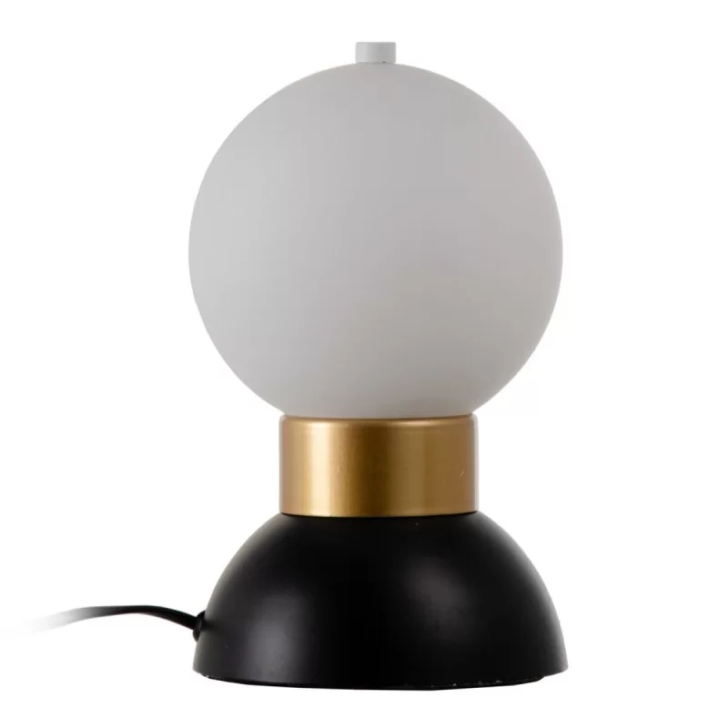 Desk lamp White Black Golden Metal Crystal Iron 220-250 V 15 x 15 x 22 cm